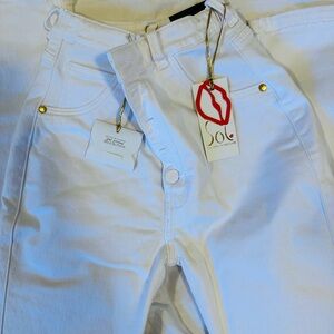 Sol beauty care jeans in white color